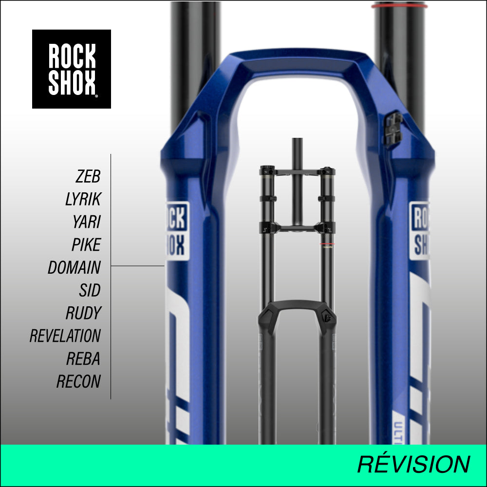 Entretien/révision de votre fourche Rockshox